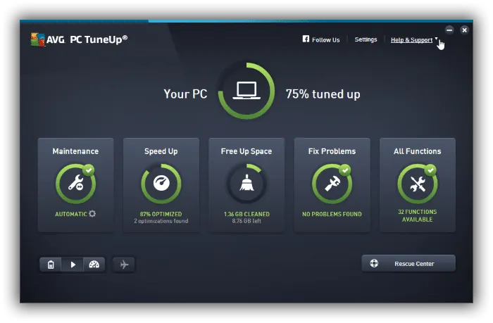 AVG-PC-TuneUp Mejores programas para arreglar ordenadores