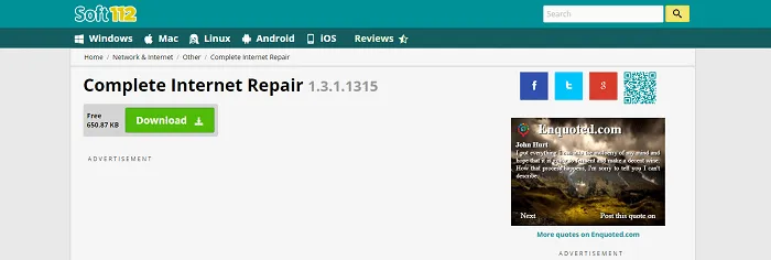 Complete Internet Repair - Top de softwares para reparacion P