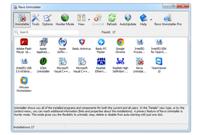 Revo Uninstaller - Mejores programas para arreglar ordenadores